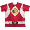 Youth: Power Rangers - Red Ranger Emblem Kids T-Shirt Size YL view 1