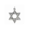 Sterling Silver Antiqued Star of David Pendant view 1