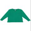 LAT Youth 100% Cotton Jersey Crew Neck Long Sleeve Tee (Kelly, Xtra Small) view 1