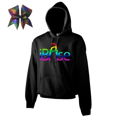 iBase Cheer Combow- Rainbow Print (Black, Adult Large)