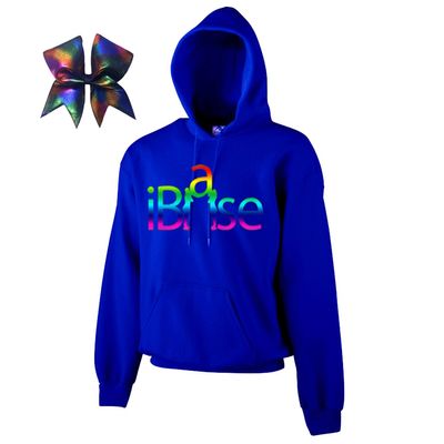 iBase Cheer Combow- Rainbow Print (Royal Blue, Adult Medium)