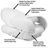 Tempress Navistyle High Back Folding Boat Seat (White) view 3