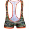 Cedir Men's Camouflage Backless Wrestling Singlet Vest Leotard Bodysuit M view 1