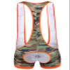 Cedir Men's Camouflage Backless Wrestling Singlet Vest Leotard Bodysuit M view 2
