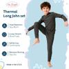 City Threads Kids Thermal Underwear Set Made in USA Sensory Friendly Kids Long Johns, Thermal Set for Boys Base Layer for Ski view 2