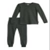Made in USA Baby Girls Thermal Underwear Set Perfect for Sensitive Skin SPD Sensory Friendly Base Layer Thermal Wear Cotton Ski Clothing for Kids Comfortable Ultra Soft, Black- 12-18 mons. view 1
