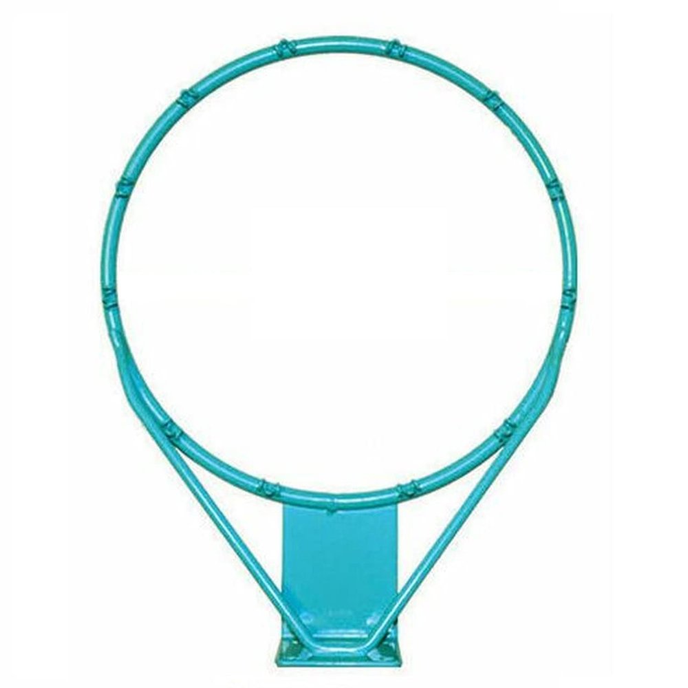 Dunn-Rite Products 18 Inch Splash and Slam RIM150 Outdoor Stainless Steel Vinyl Coated Swimming Pool Backboard Replacement Basketball Hoop Rim, Blue