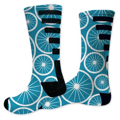 VictoryStore Biking Performance Crew Sock - Design 1