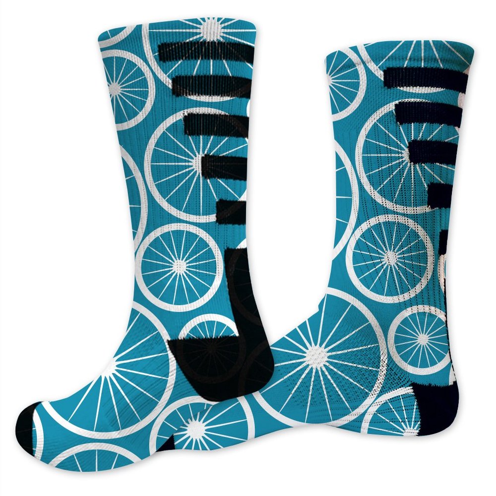 VictoryStore Biking Performance Crew Sock - Design 1