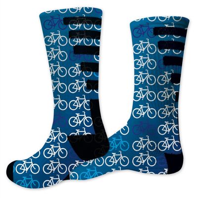 VictoryStore Biking Performance Crew Sock - Design 2