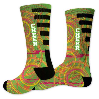 VictoryStore Cheerleader Performance Crew Sock - Design 1