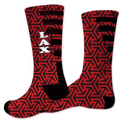 VictoryStore Lacrosse Performance Crew Sock - Design 1