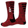 VictoryStore Lacrosse Performance Crew Sock - Design 1 view 1