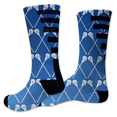 VictoryStore Lacrosse Performance Crew Sock - Design 2