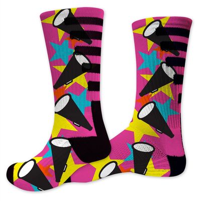 VictoryStore Cheerleader Performance Crew Sock - Design 2