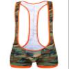 Cedir Men's Camouflage Wrestling Singlet Boxer Leotard Bodysuit L view 1