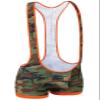 Cedir Men's Camouflage Wrestling Singlet Boxer Leotard Bodysuit L view 3