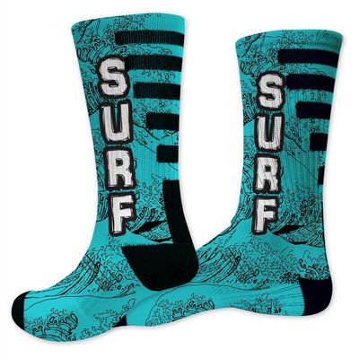 VictoryStore Surfing Performance Crew Sock - Design 1