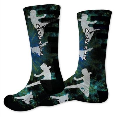 VictoryStore Karate Performance Crew Sock - Design 2