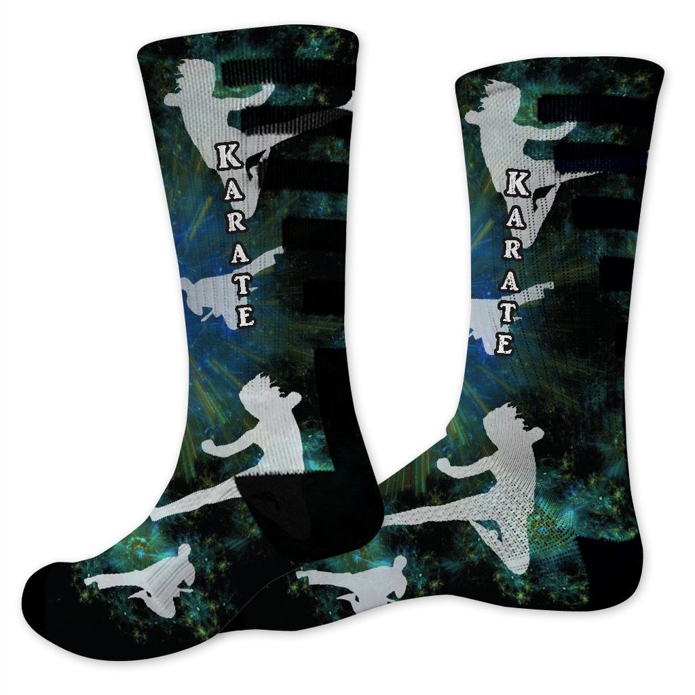 VictoryStore Karate Performance Crew Sock - Design 2