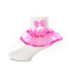 DressForLess Multi Color Girls Socks with Color Ruffled Organza Lace and Ribbon view 1