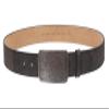 1 1/2" (38 mm) Snap On Distressed Genuine Leather Belt Size: L/XL - 39 Color: Black view 2