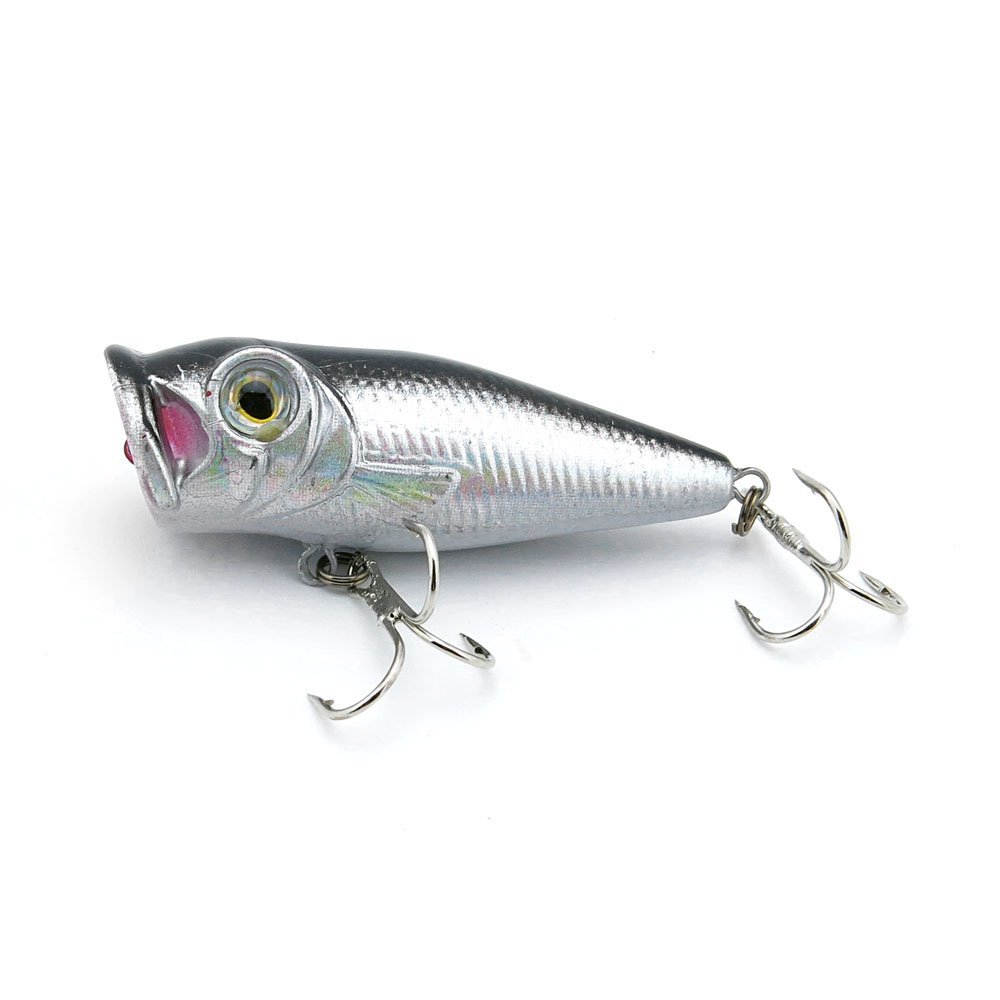 1x Freshwater Saltwater Coarse Sea Crank illex Hooks Tackle Swimbait Fishing Lures Crankbait Baits peche leurres RHS-50-10 50mm 5g Popper