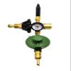 New Balloon Filler Brass Inflator Regulator (E2802HTG-DV) - Hand Tight Connection Pressure Contents Gauge & Rubber Tilt Valve view 1