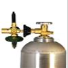 New Balloon Filler Brass Inflator Regulator (E2802HTG-DV) - Hand Tight Connection Pressure Contents Gauge & Rubber Tilt Valve view 4
