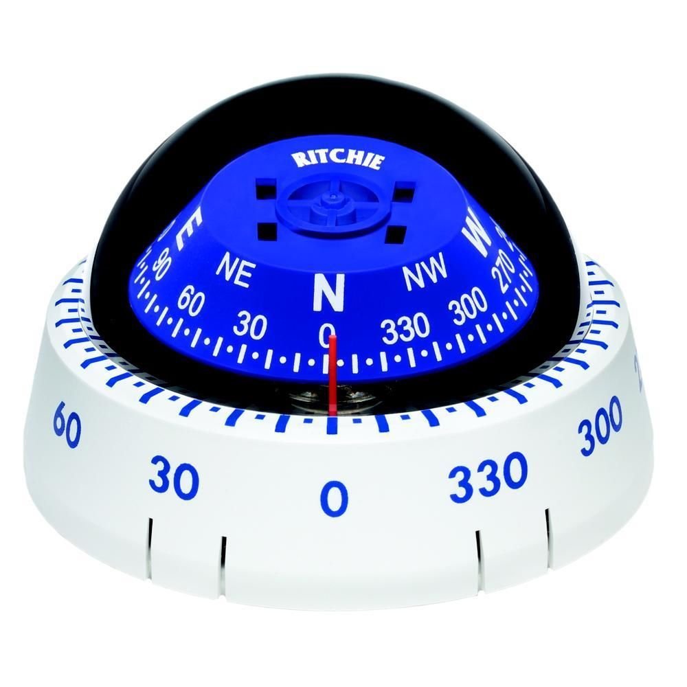 Ritchie White XP-99W Kayaker Compass - Surface Mount - Easily Installed