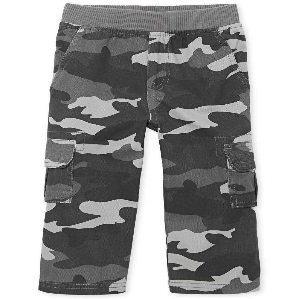 The Children's Place Baby Boys and Toddler Boys Pull On Cargo Pants, Steamboat, 12-18 MONTHS