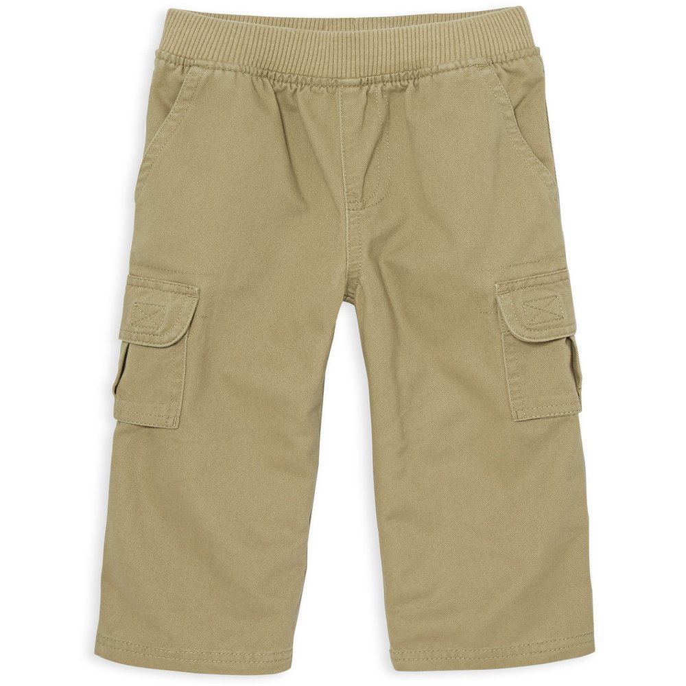 The Children's Place baby boys Pull on Cargo infant and toddler pants, Flax Single, 18-24 Months US