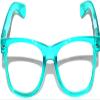 Classic Vintage Clear Lens Sunglasses Turquoise Frame Retro Style view 3