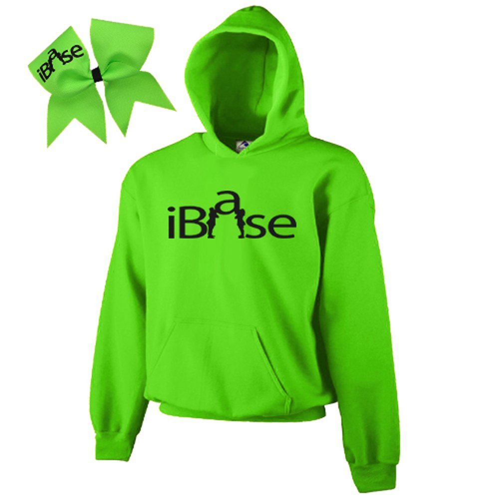 iBase Cheer Combow- Black Print (Neon Lime, Adult Small)