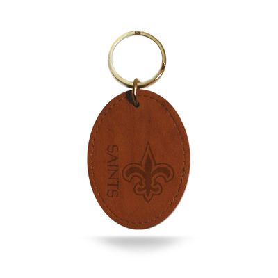 NFL New Orleans Saints Leather Keychain