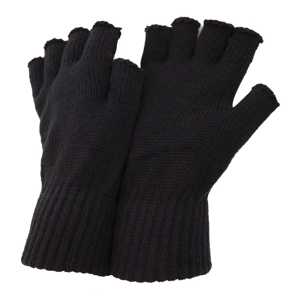 Floso Mens Winter Fingerless Gloves (One Size) (Dark Grey)