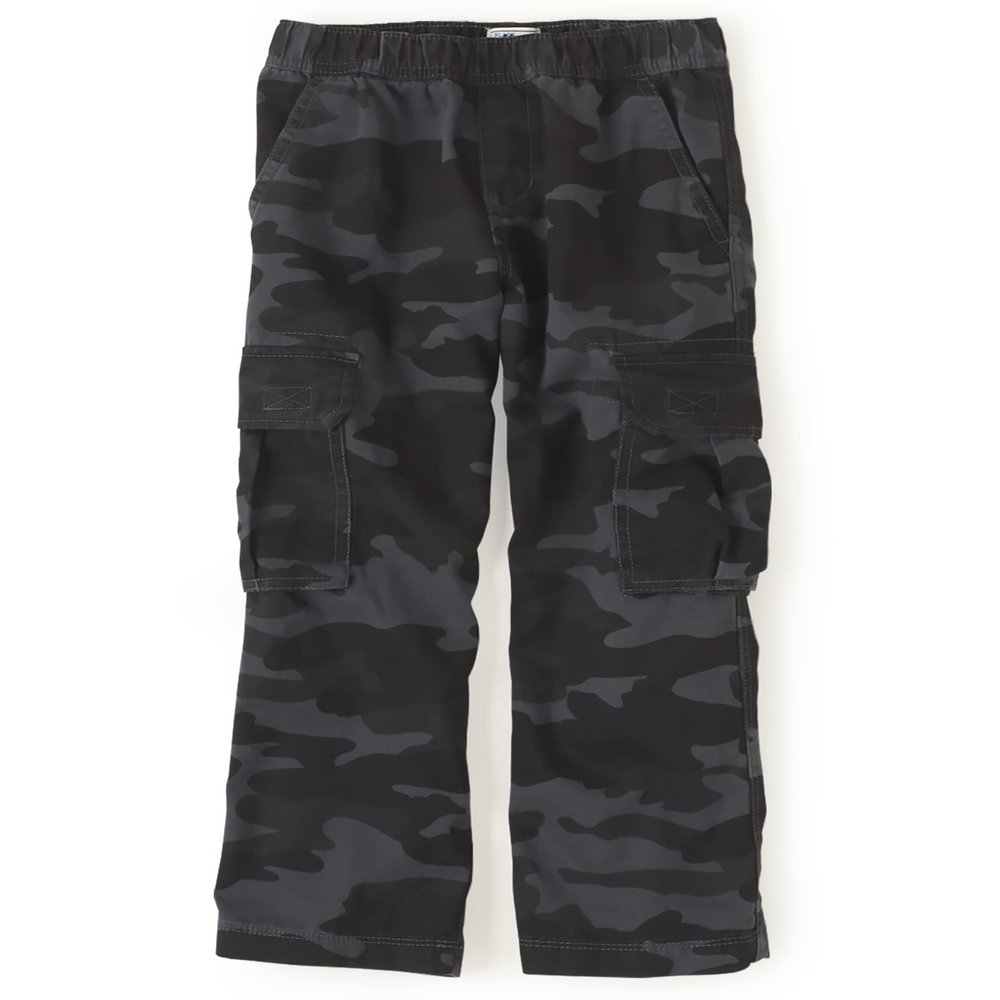 The Children's Place Boys Pull on Cargo Pants,Night Camo Single,12