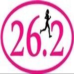 26.2 Pink Run Marathon Sticker Oval Sticker Window Decal Vinyl 3" x 5"