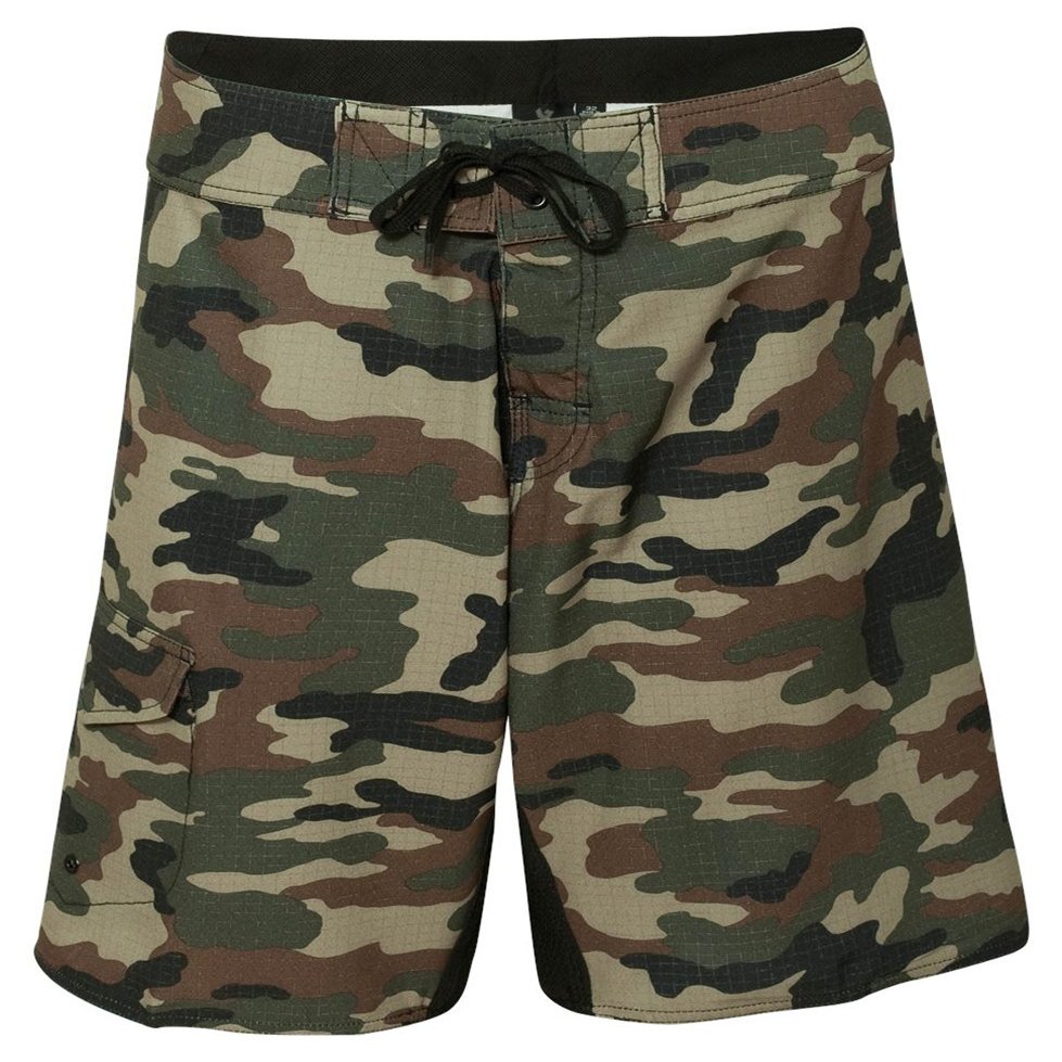 Burnside Men's Dobby Stretch Board Short 38 Green CAMO