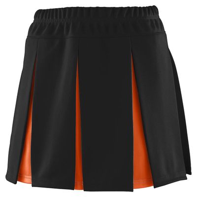 Augusta Sportswear Girls' Liberty Skirt L Black/Orange