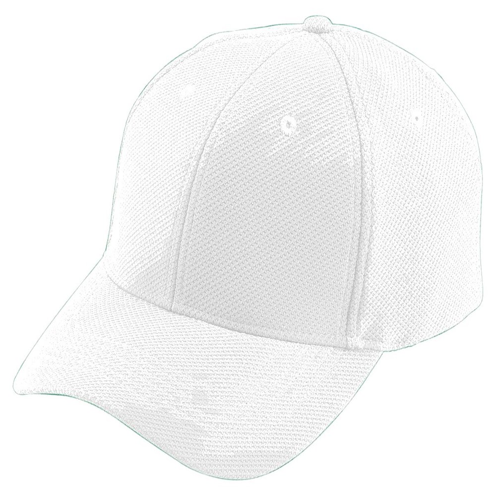 Augusta Sportswear Adjustable Wicking Mesh Cap OS White