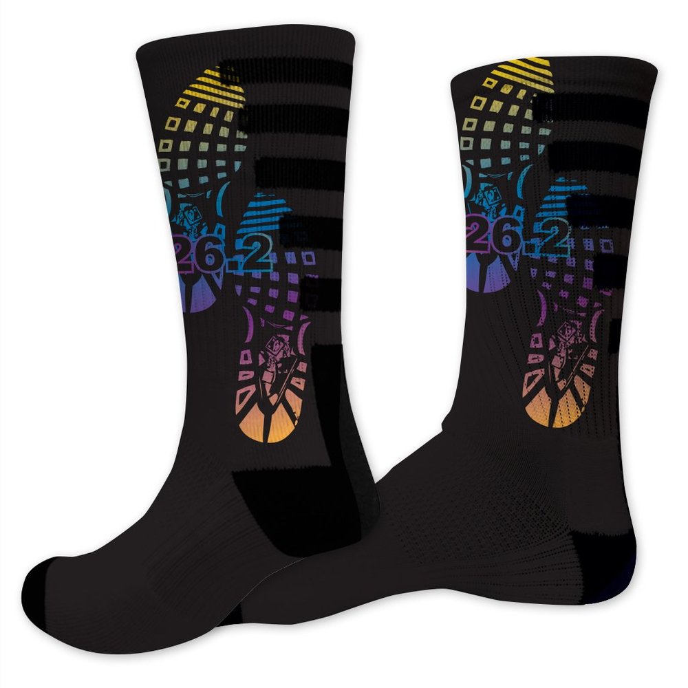 VictoryStore Marathon Performance Crew Sock - Design 1