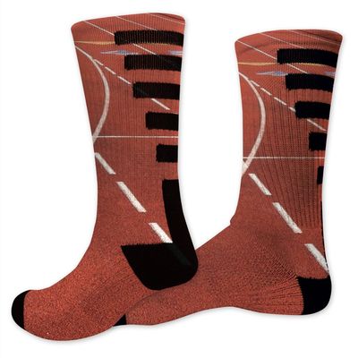 VictoryStore Track-Cross Country Performance Crew Sock - Design 1
