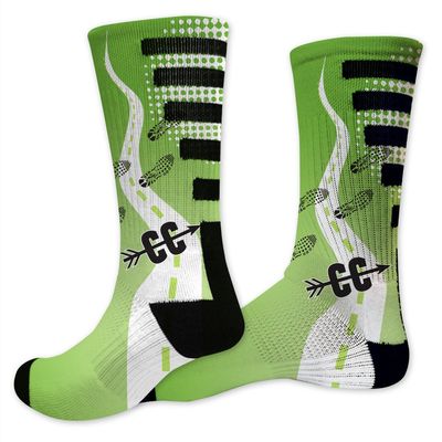 VictoryStore Track-Cross Country Performance Crew Sock - Design 2