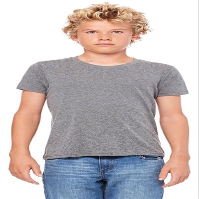 Youth Heather CVC Tee by BELLA + CANVAS