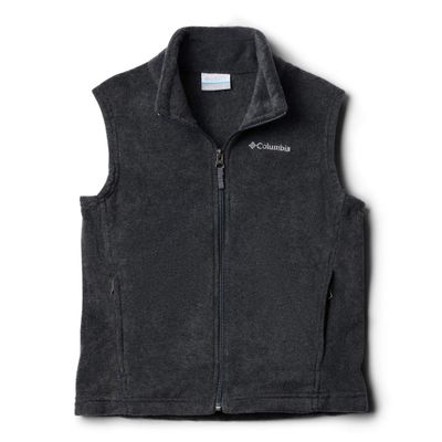 Columbia Kids Boys Steens Mountain Fleece Vest (Little Kids/Big Kids) Charcoal Heather XX-Small