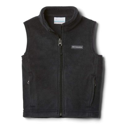Columbia Youth Boys Steens Mtn Fleece Vest, Black, Small