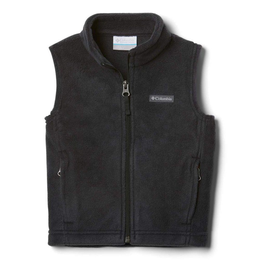 Columbia Youth Boys Steens Mtn Fleece Vest, Black, Small