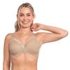 LeSensuel Lace Full Coverage Wireless Bra - Comfortable Supportive Bra with Wide Wings Beige view 1