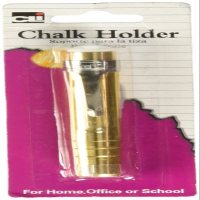 CHARLES LEONARD CHALK HOLDER ALUMINUM ASSORTED (Set of 6)